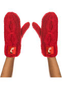 Red Cincinnati Bearcats Chunky Knit Womens Gloves