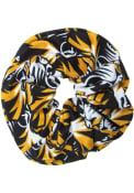 Missouri Tigers Womens Stacked Hair Scrunchie - Yellow