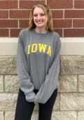 Iowa Hawkeyes Womens Sport Crew Sweatshirt - Charcoal