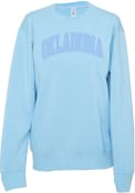 Oklahoma Sooners Womens Sport Crew Sweatshirt - Light Blue