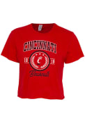 Cincinnati Bearcats Red Cropped T-Shirt