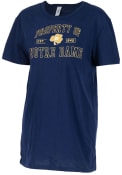 Notre Dame Fighting Irish Womens Oversized T-Shirt - Navy Blue