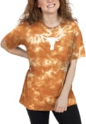 Texas Longhorns Womens Tie Dye T-Shirt - Burnt Orange