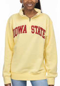 Iowa State Cyclones Womens Sport Fleece 1/4 Zip Pullover - Yellow