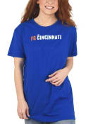FC Cincinnati Womens Oversized T-Shirt - Blue