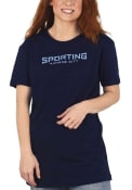 Sporting Kansas City Womens Oversized T-Shirt - Navy Blue