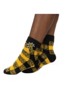 Wichita State Shockers Womens Buffalo Check Quarter Socks - Yellow