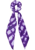 Purple K-State Wildcats Shibori Scarf Womens Hair Scrunchie