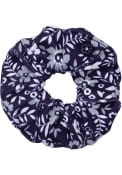 Purple K-State Wildcats Floral Womens Hair Scrunchie