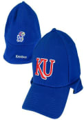 Kansas Jayhawks New Era Downflap Flex Hat - Blue