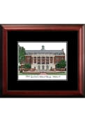 Black Matted Campus Lithograph Wall Art