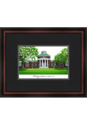 Delaware Fightin' Blue Hens Black Matted Campus Lithograph Wall Art
