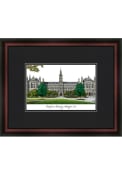 Georgetown Hoyas Black Matted Campus Lithograph Wall Art