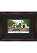 Indiana Hoosiers Black Matted Campus Lithograph Wall Art