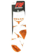Texas Longhorns Baby Allover Logo Quarter Socks - White