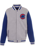 Chicago Cubs Reverse Heavyweight Jacket - Grey