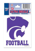 Purple K-State Wildcats 3x4 Football Ultra Decal