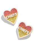 Kansas City Chiefs Womens BaubleBar BaubleBar StatementStuds Earrings - Red
