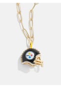 Pittsburgh Steelers Womens BaubleBar BaubleBar HelmetCharm Necklace - Gold