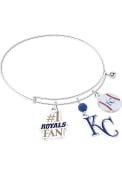 Kansas City Royals Womens Three Charm Bracelet - Blue