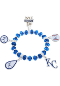 Kansas City Royals Womens Five Charm Bracelet - Blue