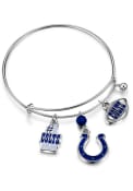 Indianapolis Colts Womens Charm Bracelet - Blue
