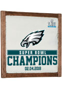 Philadelphia Eagles Super Bowl 52 Champions 27x27 Vintage Wall Wall Art