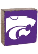K-State Wildcats 6x6x2 inch Block Sign