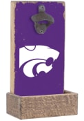 K-State Wildcats 7x12x4 inch Bottle Opener Sign