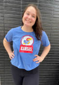 Kansas Jayhawks Womens Gameday Couture Keep It Cropped T-Shirt - Blue
