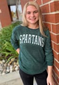 Gameday Couture Michigan State Spartans Womens Its a Date Grey Crew Sweatshirt