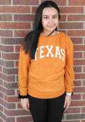 Texas Longhorns Womens Gameday Couture Its a Date Crew Sweatshirt - Burnt Orange