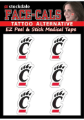 Black Cincinnati Bearcats 6 Pack Tattoo