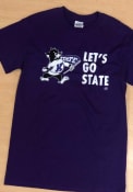 K-State Wildcats Purple Lets Go State Tee