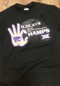 K-State Wildcats 2019 Big 12 Champions T Shirt - Black