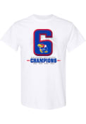 Kansas Jayhawks 2022 National Champions Six Time T Shirt - White