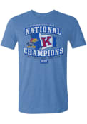 Kansas Jayhawks 2022 National Champions Flag Fashion T Shirt - Blue