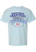 Kansas Jayhawks Womens 2022 National Champions Banners T-Shirt - Light Blue
