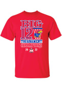 Kansas Jayhawks 2022 Big 12 Tournament Champions T Shirt - Red