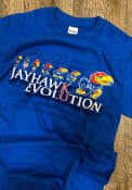 Kansas Jayhawks Blue Evolution Tee