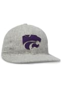 K-State Wildcats Vintage Flatbill Adjustable Hat - Grey