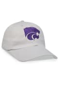K-State Wildcats Cloud Dad Adjustable Hat - Grey