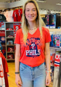 Philadelphia Phillies Womens Majestic Were On Top T-Shirt - Red