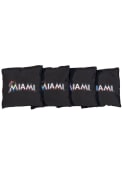 Miami Marlins All-Weather Cornhole Bags Tailgate Game