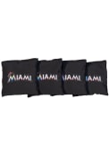 Miami Marlins Corn Filled Cornhole Bags Tailgate Game