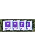 NYU Violets Corn Filled Cornhole Bags Tailgate Game