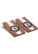 Brooklyn Nets Rosewood Stained Regulation Cornhole Tailgate Game