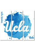 UCLA Bruins 3 Piece Watercolor Canvas Wall Art