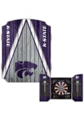 Purple K-State Wildcats Team Logo Dart Board Cabinet