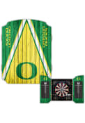 Oregon Ducks Team Logo Dart Board Cabinet